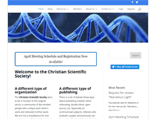 Tablet Screenshot of christianscientific.org